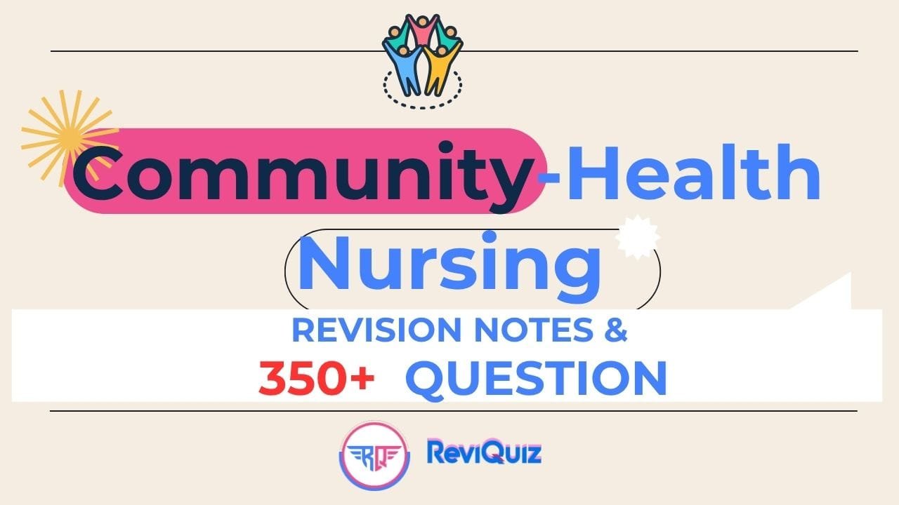 Community Health Nursing NCK Revision Notes and Practice Questions