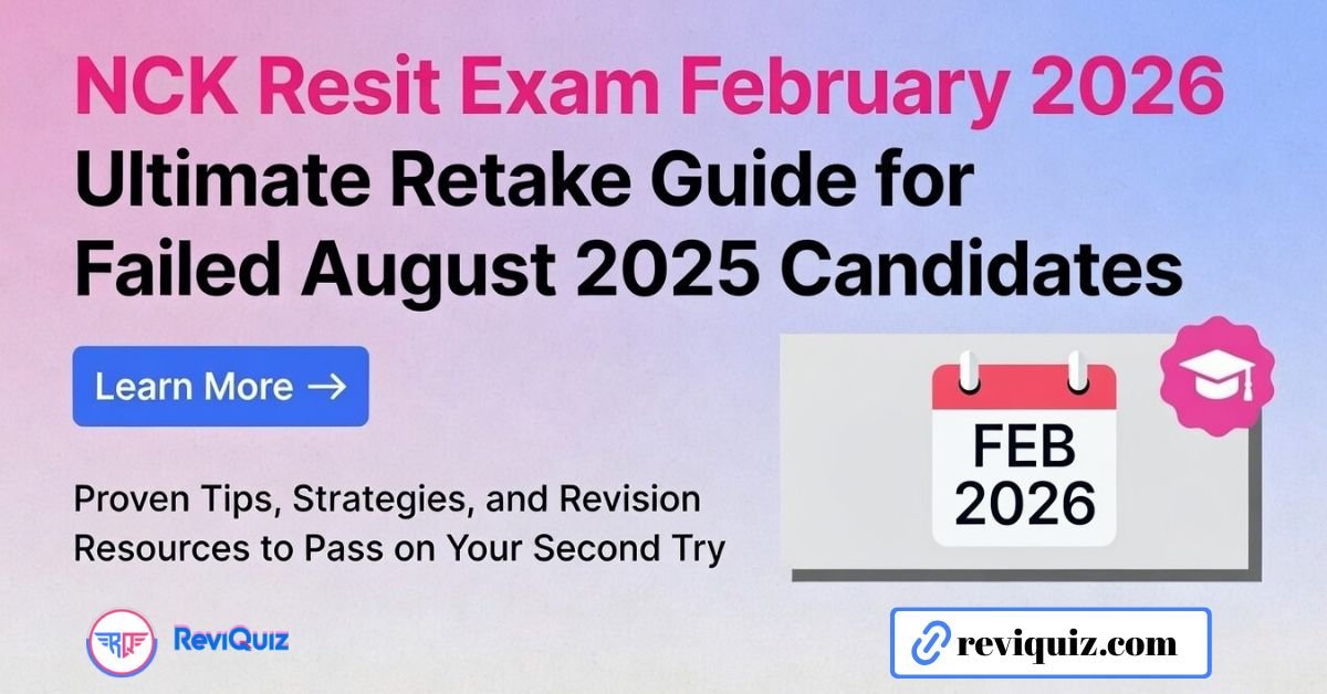NCK Resit Exam February 2026 – Ultimate Retake Guide for candidates who failed August 2025.
